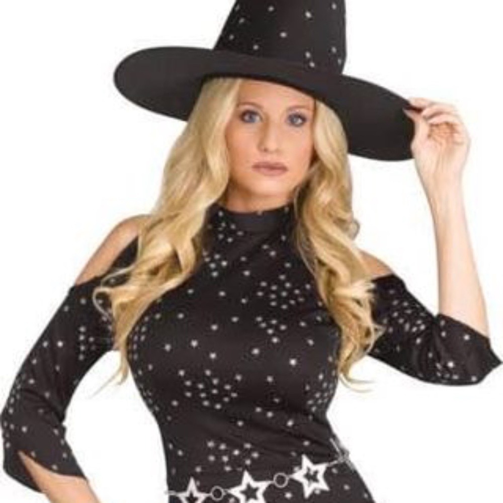 BRAND NEW women celestial black witch halloween costume size S-M / 2-8